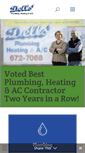 Mobile Screenshot of dellsplumbing.com